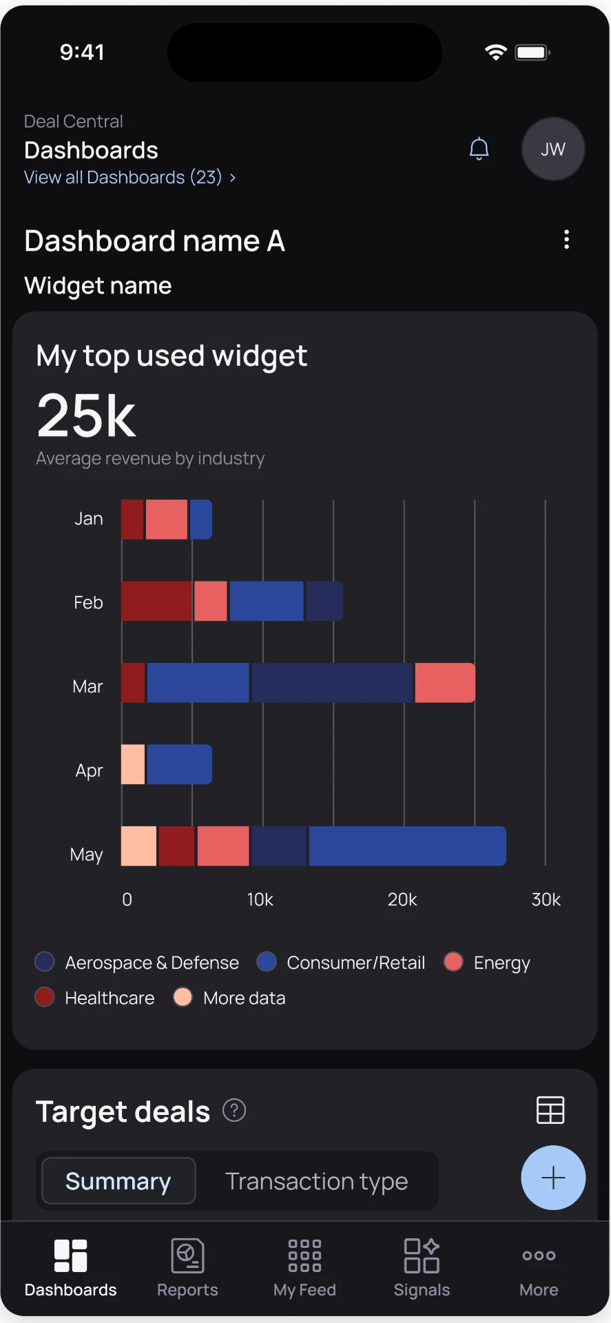 Dashboard: dark screen