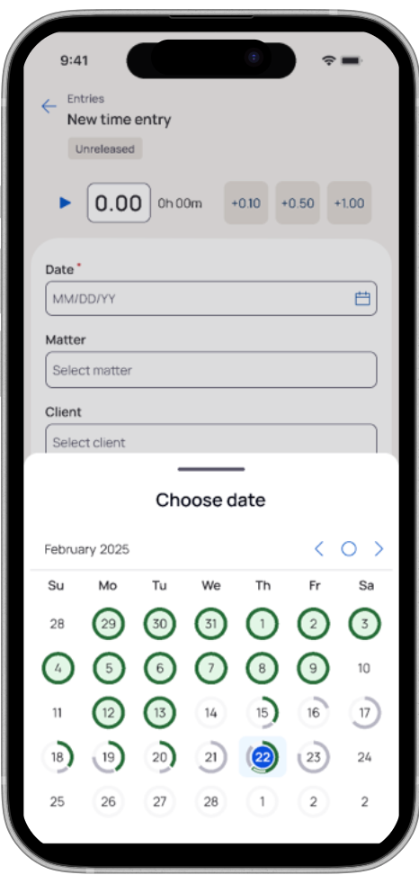 Date selection built for mobile: redesigned screen