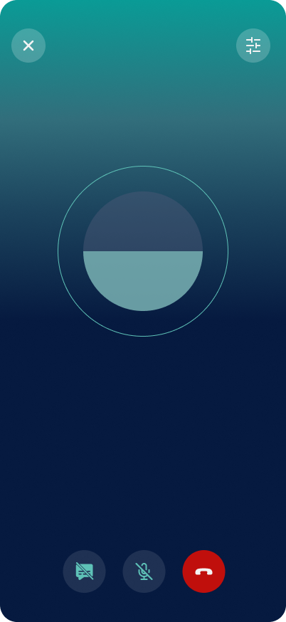 WellUnda voice mode with captions and microphone turned off